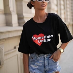 Marškinėliai “Sometimes Online”
